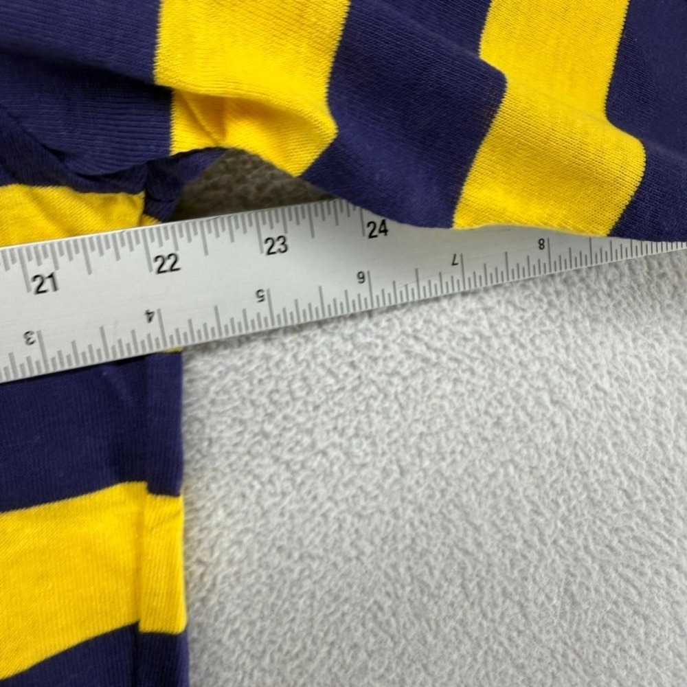 Vintage Gant Polo Shirt Mens XL Yellow Blue The Rugger Striped Deadstock 70s ivy - Picture 5 of 9